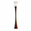 Homeroots Walnut Wood Floor Lamp10 x 10 x 68 in. 372535